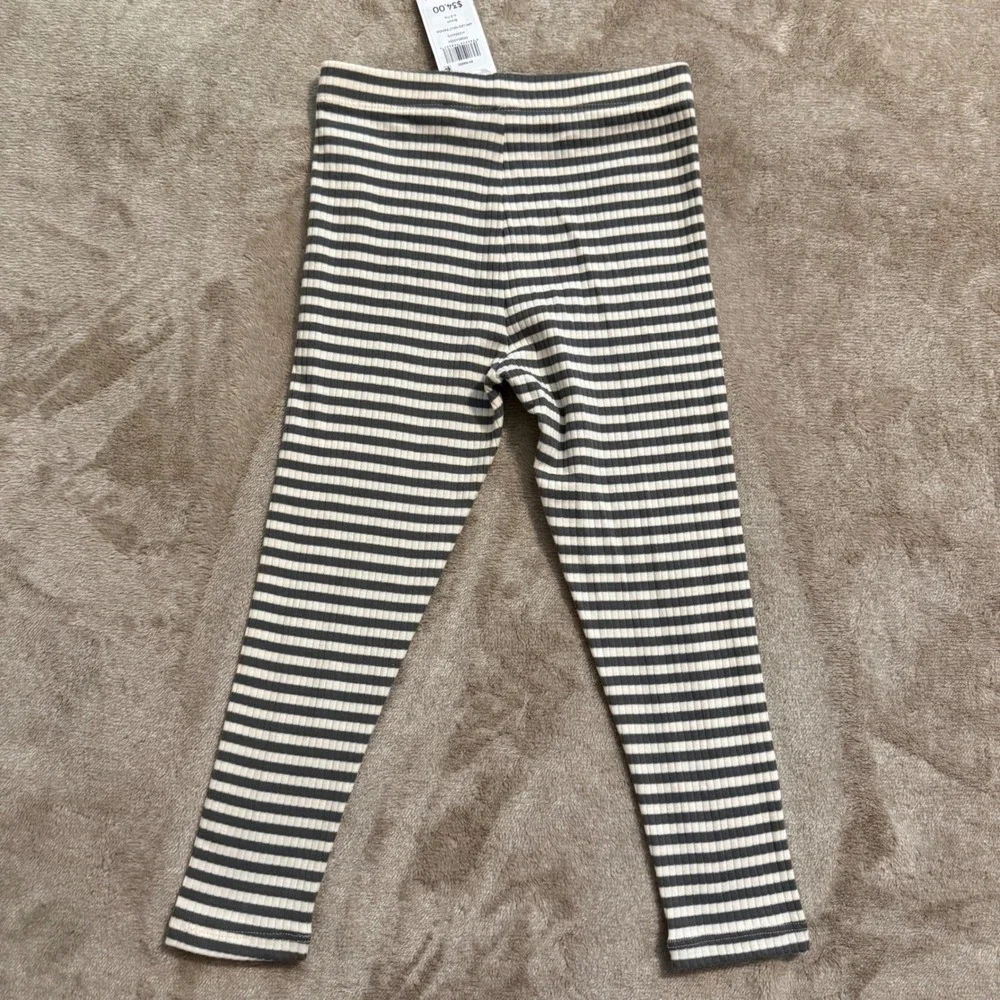 Next Girls 3pc Ribbed Panda Set Pink Top Striped Polka Dot Leggings 4-5Y NWT